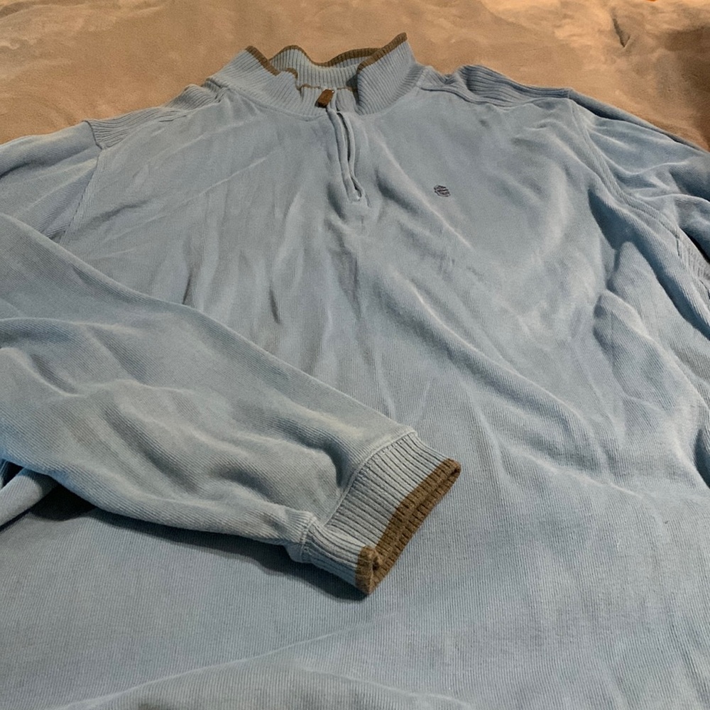 Blue pull over sweater